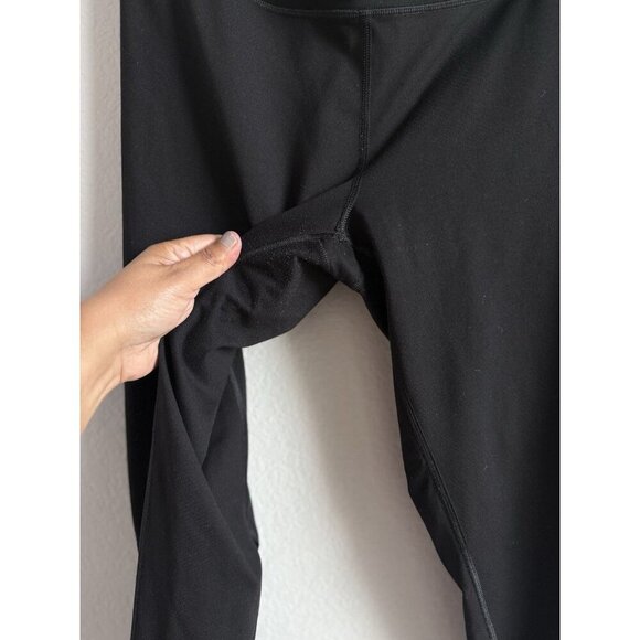 Victoria Secret Sport XL Knockout Black Tight Legging Strappy Crisscross Cut Out - Picture 9 of 12